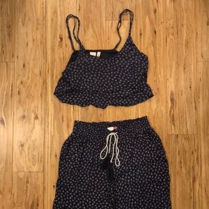 Make + Model (Nordstrom Brand) crop top pajamas